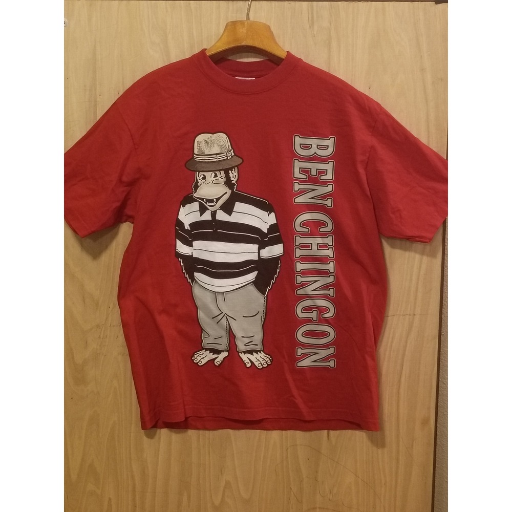 Shaka Wear Super Max Heavy Ben Chingon Monkey Graphic T-Shirt Red XL Heavyweight